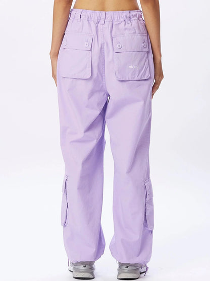 OBEY RAINE UTILITY CARGO PANT DIGITAL LAVENDER