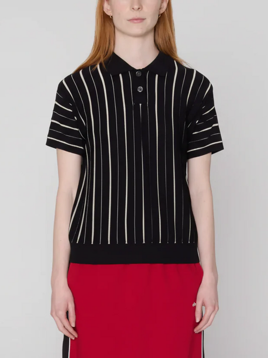 ARLO STRIPE POLO SWEATER