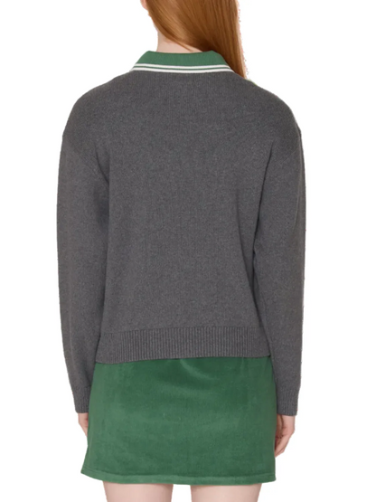 OBEY LEAGUE CREW SWEATER HTHR GREY 