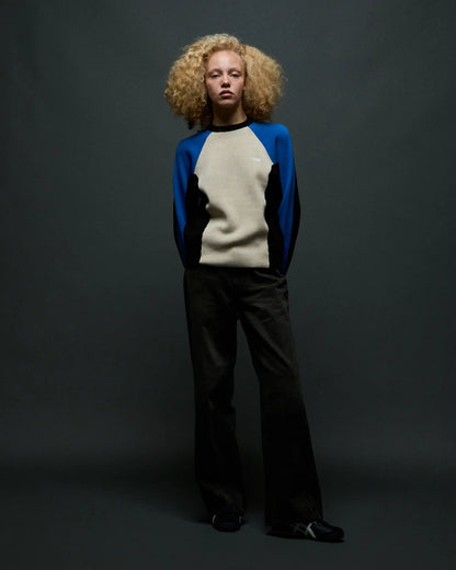 OBEY ANGIE CREW SWEATER CREAM MULTI 