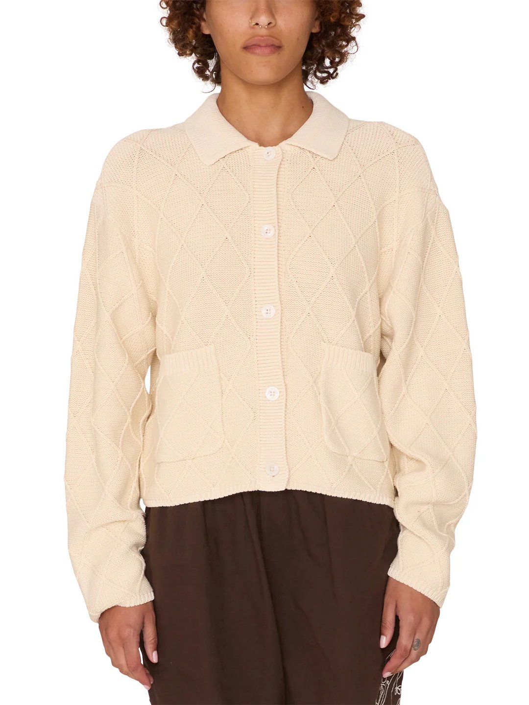 OBEY SWEET MARIE CARDIGAN NATURAL