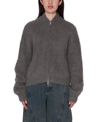 OBEY CAIA SWEATER BOMBER CHARCOAL 