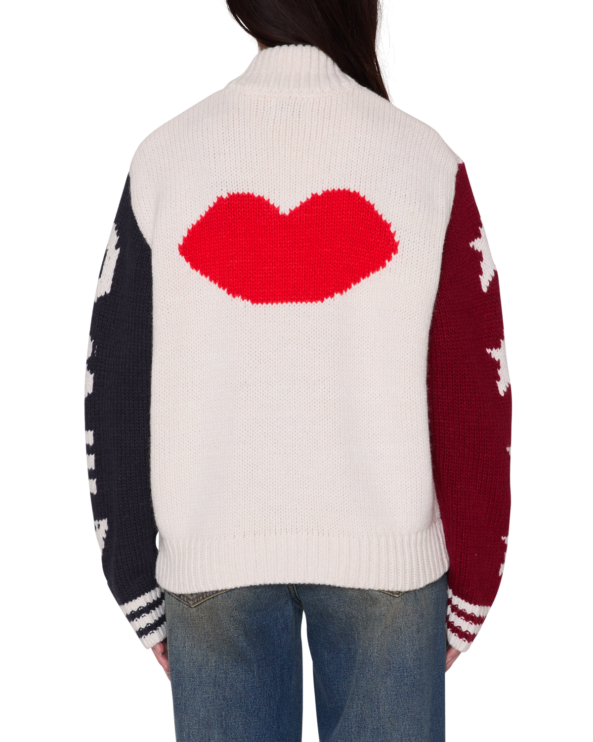 OBEY ETTA COWICHAN SWEATER UNBLEACHED MULTI 