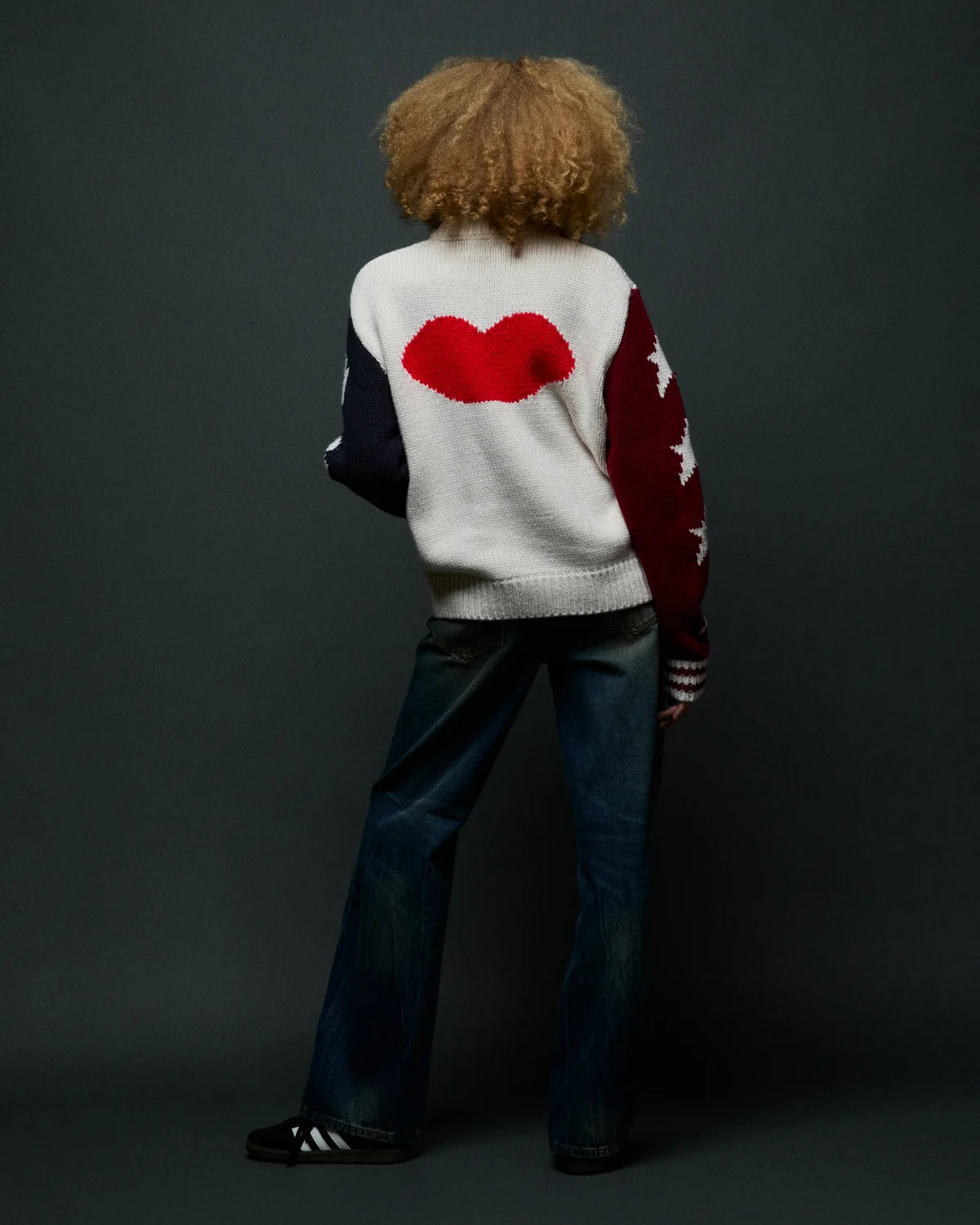 OBEY ETTA COWICHAN SWEATER UNBLEACHED MULTI 