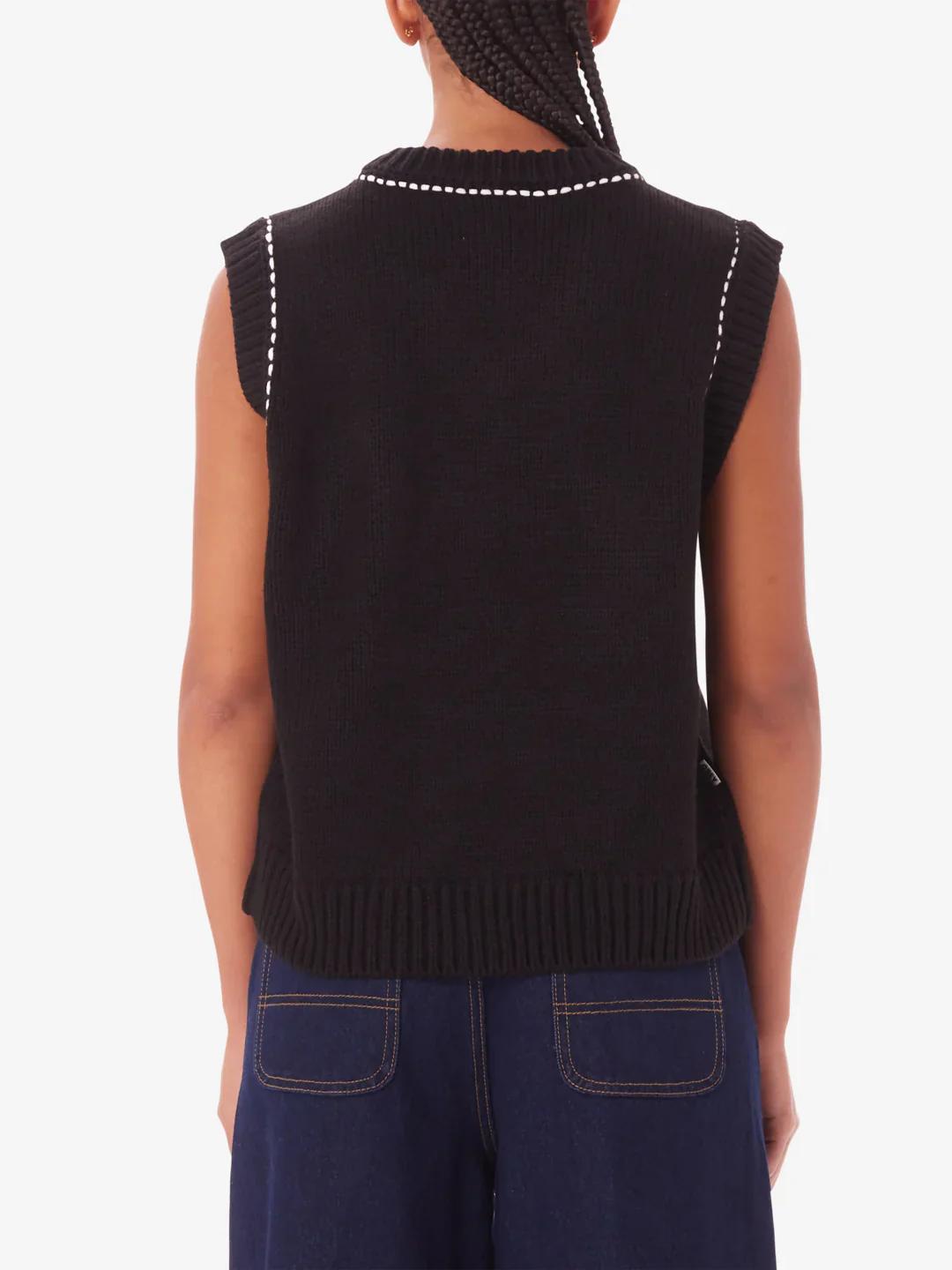 OBEY MURPHY SWEATER VEST BLACK