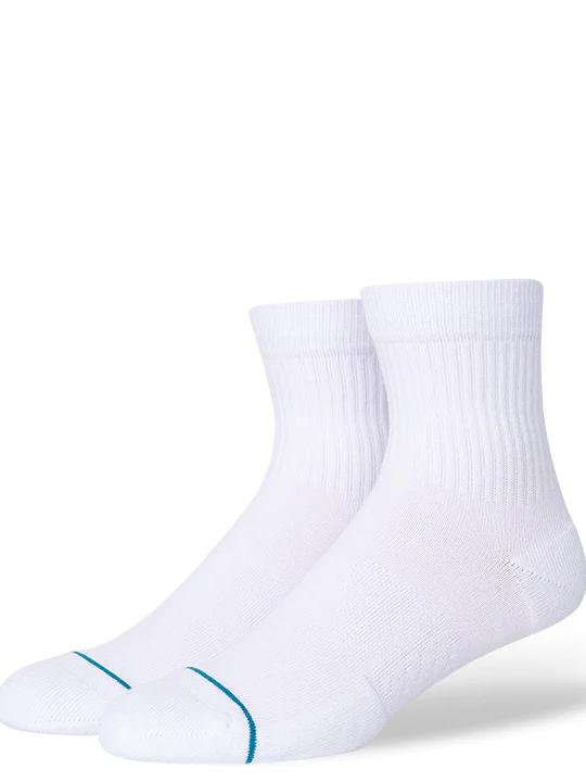 STANCE ICON QUARTER SOCKS WHITE