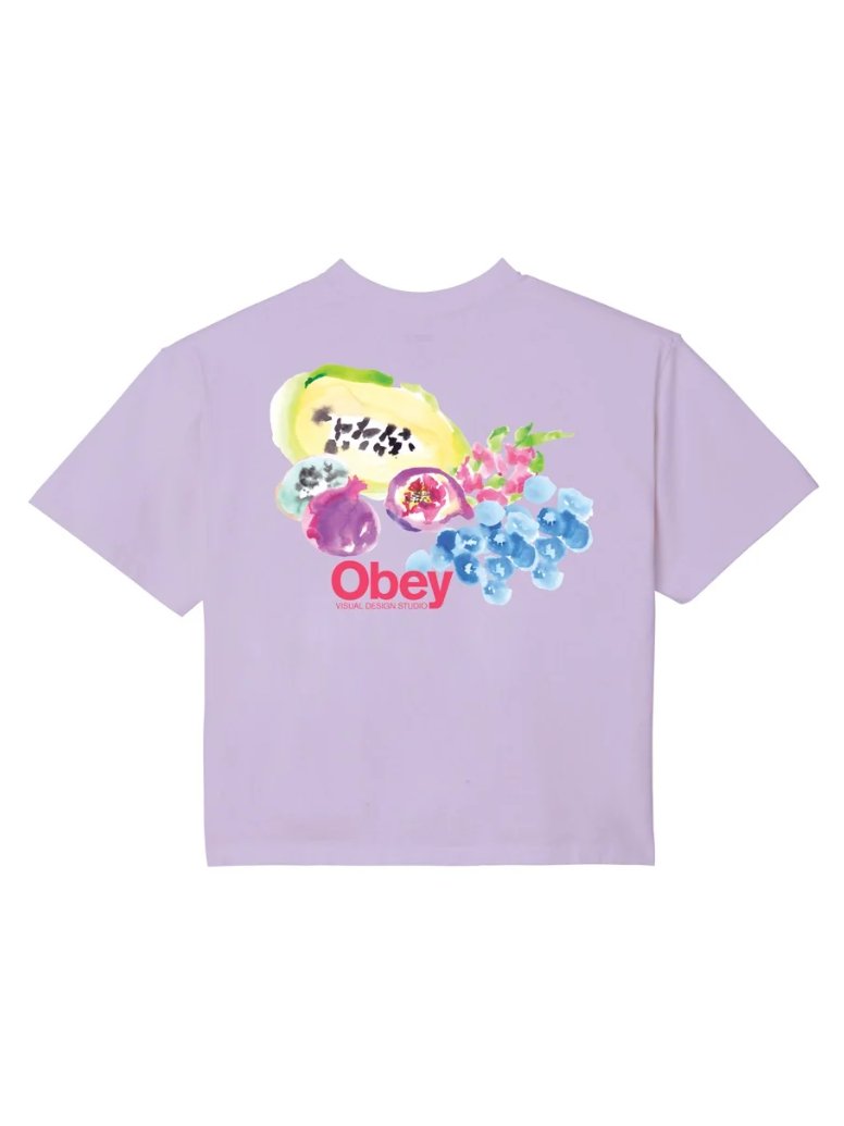 OBEY SOFT FRUIT TEE ORCHID PETAL