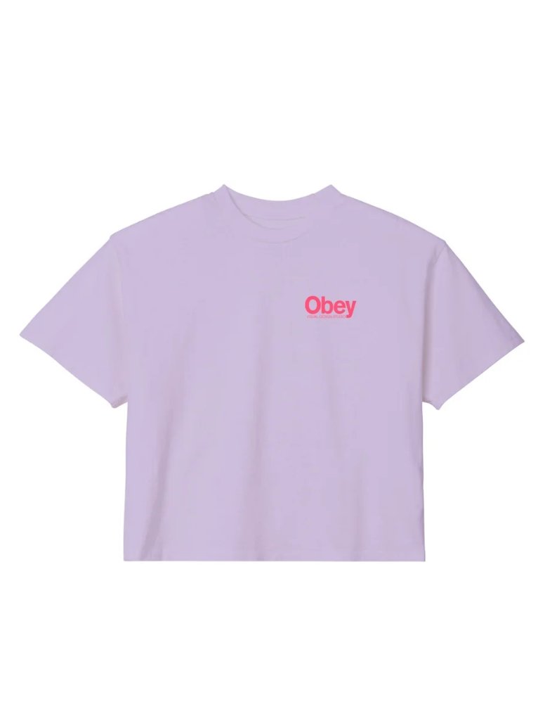 OBEY SOFT FRUIT TEE ORCHID PETAL