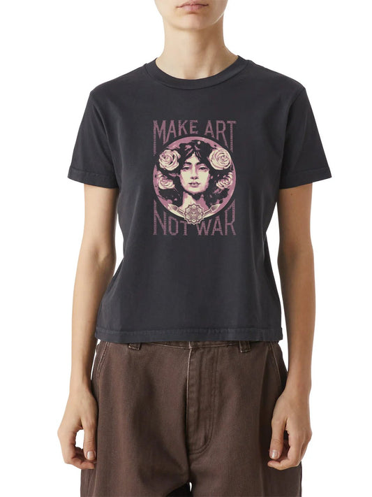 OBEY MAKE ART NOT WAR 2 TEE BLACK 