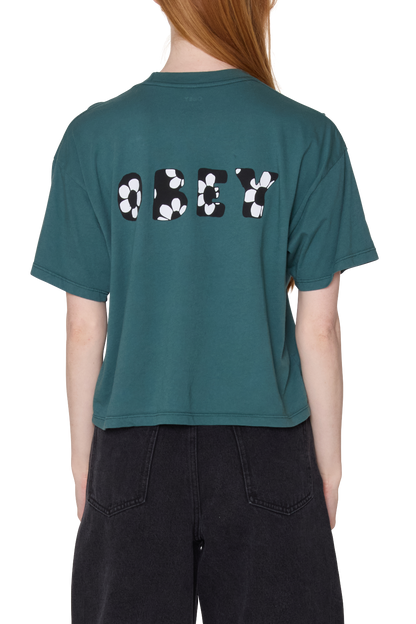 OBEY FORGET ME NOT T-SHIRT JASPER GREEN 