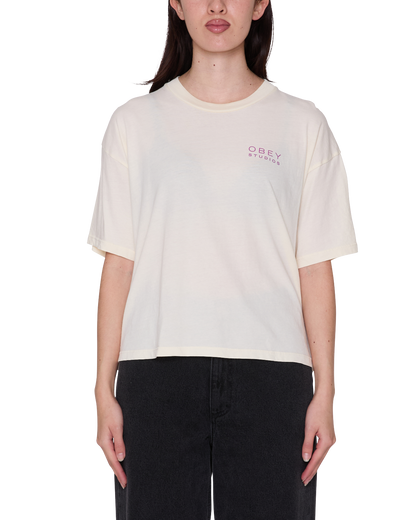 OBEY FLORES T-SHIRT UNBLEACHED 