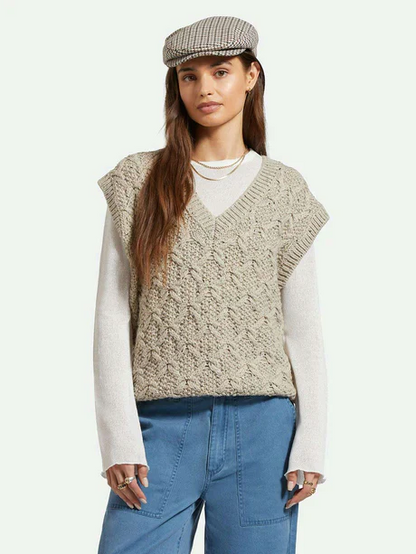 BRIXTON LAFAYETTE OVERSIZED SWEATER VEST