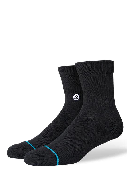 STANCE ICON QUARTER SOCKS BLACK