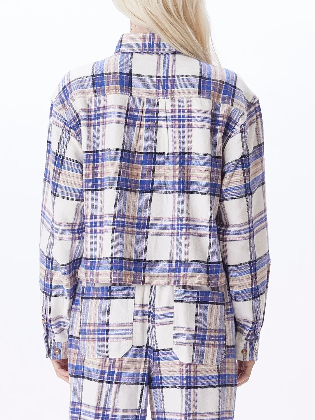 OBEY MAX FLANNEL SHIRT UNBLEACHED MULTI