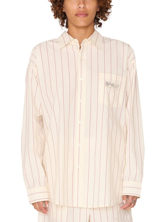 OBEY PRIMAVERA STRIPE SHIRT TOFU 