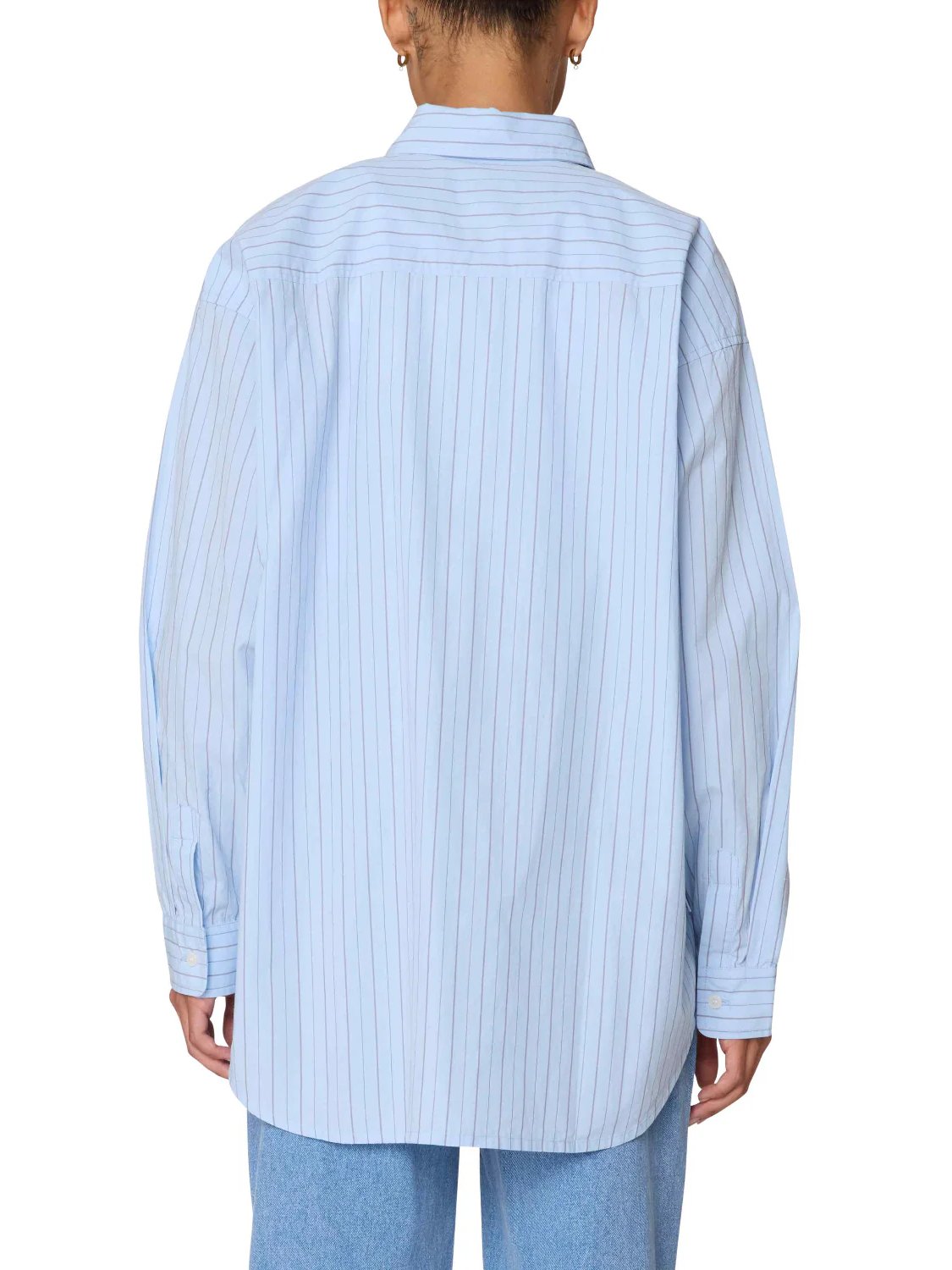 OBEY BEVERLY GRAPHIC LS SHIRT LIGHT BLUE MULTI 