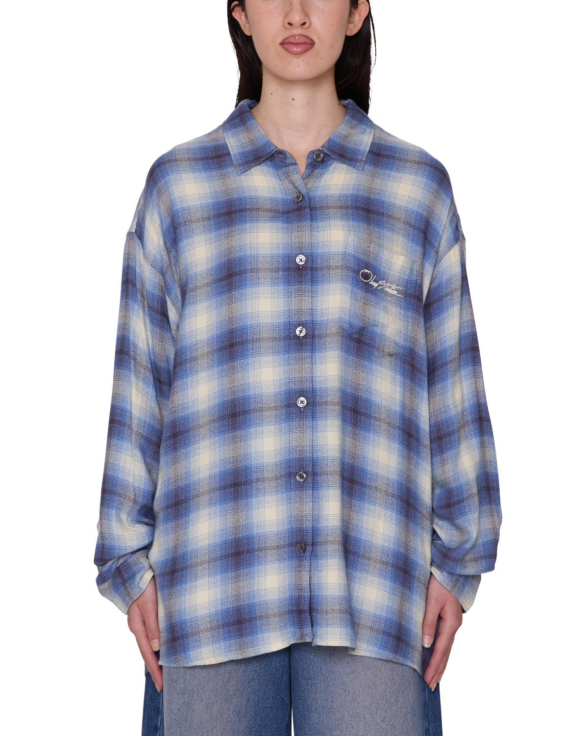 OBEY ZELIA SHIRT BLUE MULTI 