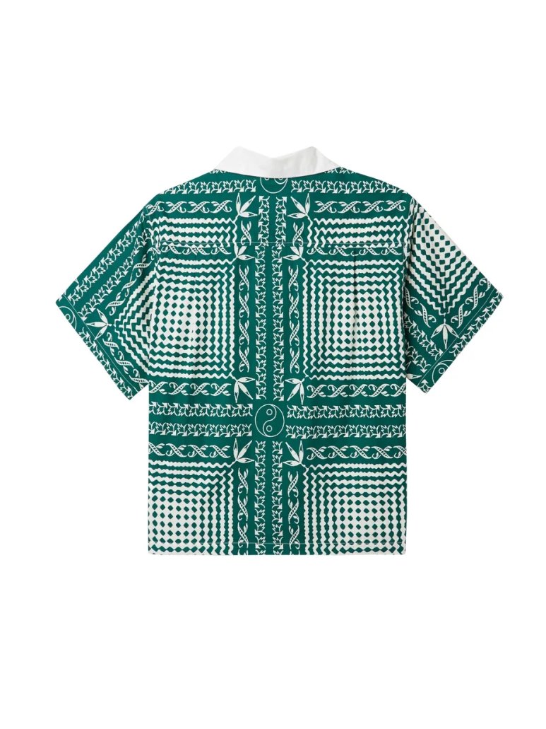 OBEY ANGELICA BANDANA SHIRT AVENTURINE GREEN