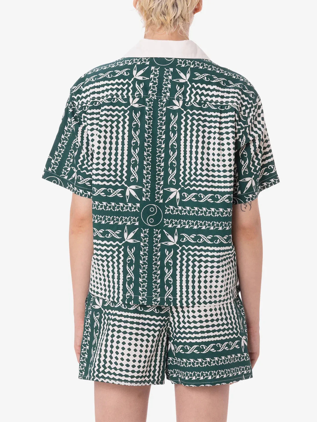 OBEY ANGELICA BANDANA SHIRT AVENTURINE GREEN