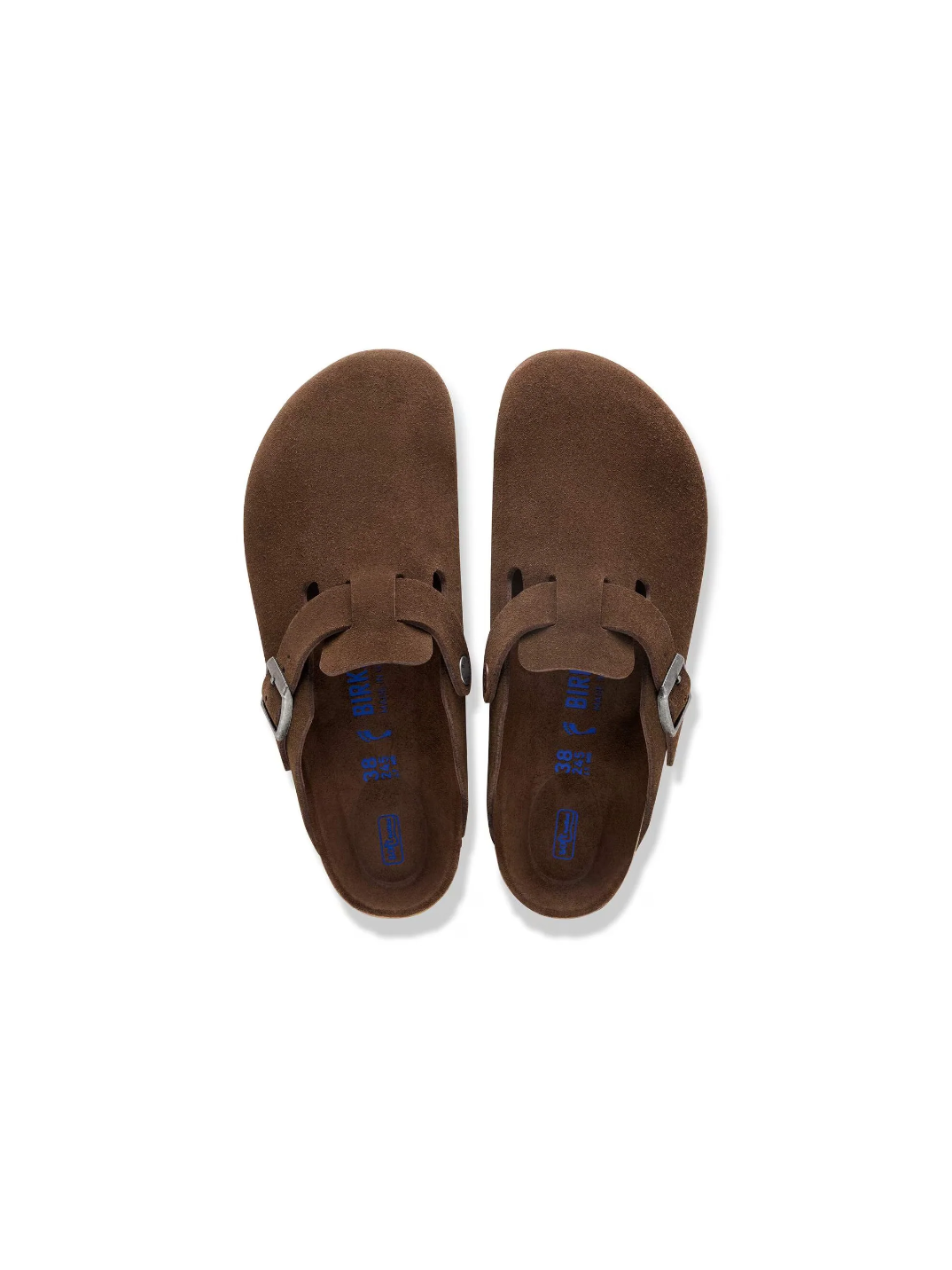 BIRKENSTOCK BOSTON SOFT FOOTBED SUEDE LEATHER CARAFE 