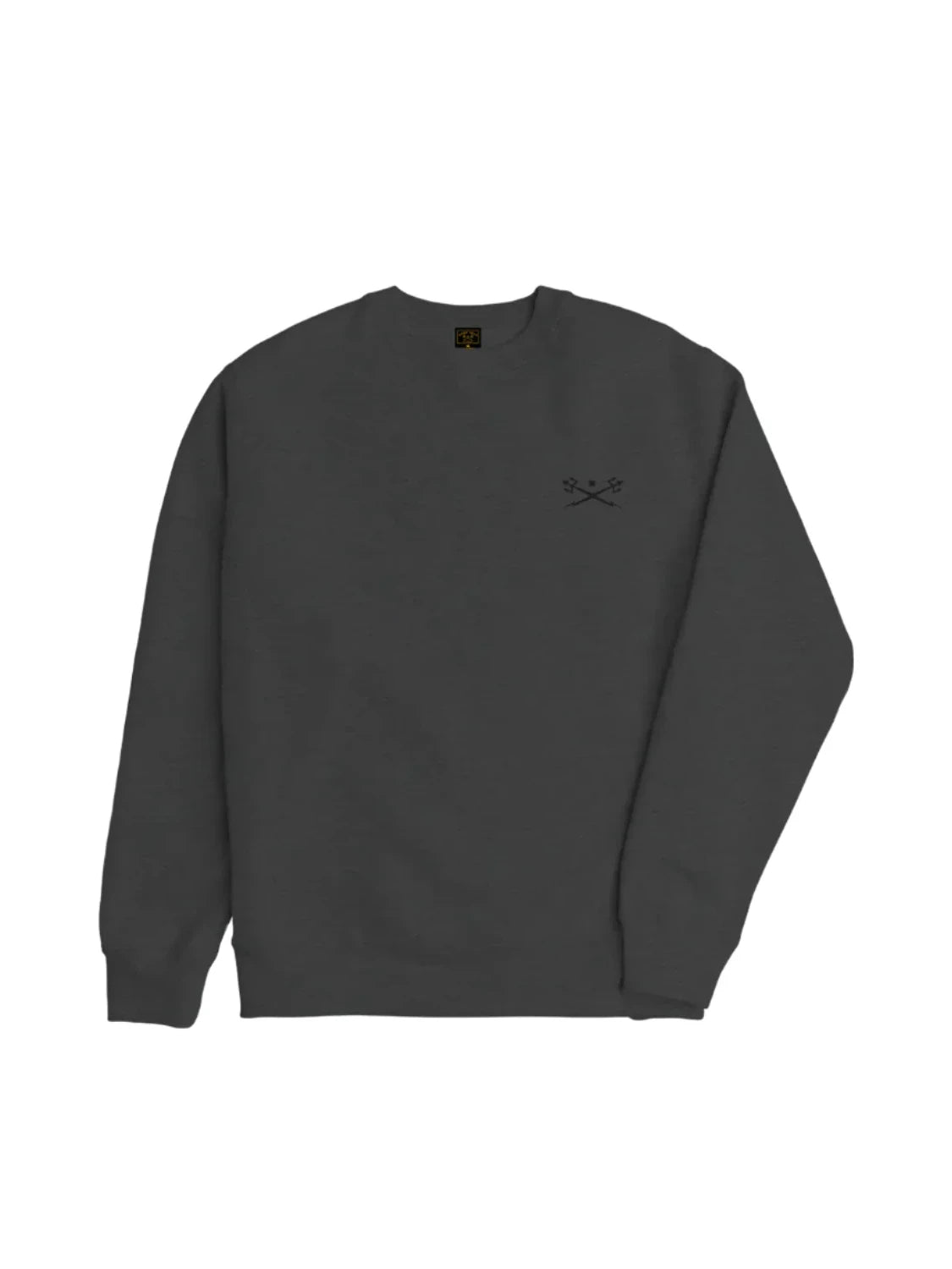 DARK SEAS GO-TO II CREWNECK GUNMENTAL HEATHER 