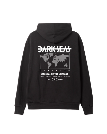 DARK SEAS WORLDWIDE PULLOVER HOODIE BLACK 