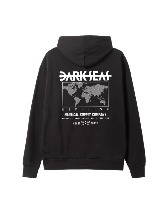 DARK SEAS WORLDWIDE PULLOVER HOODIE BLACK 