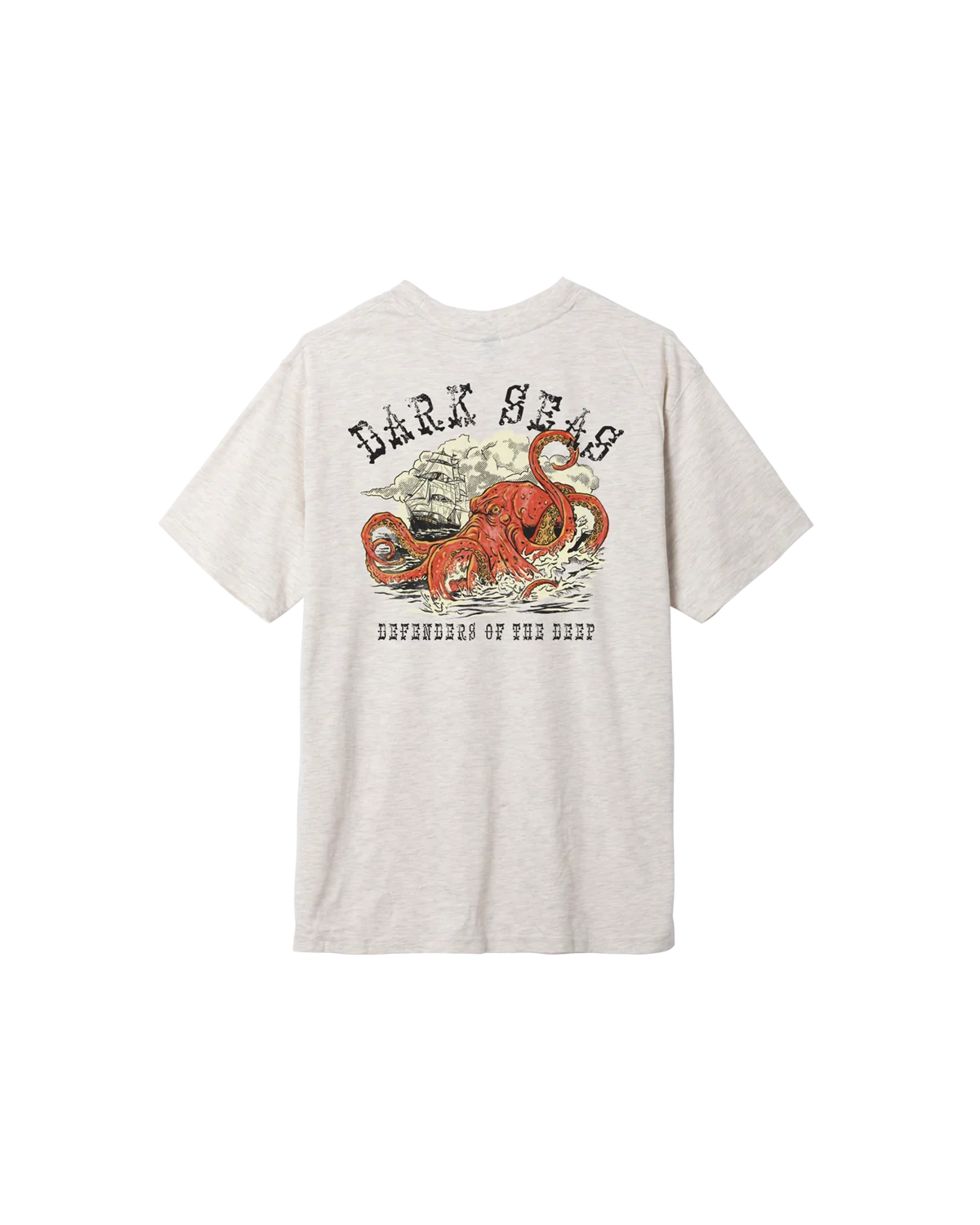 DARK SEAS PERILOUS MINERAL T-SHIRT HEATHER OATMEAL 