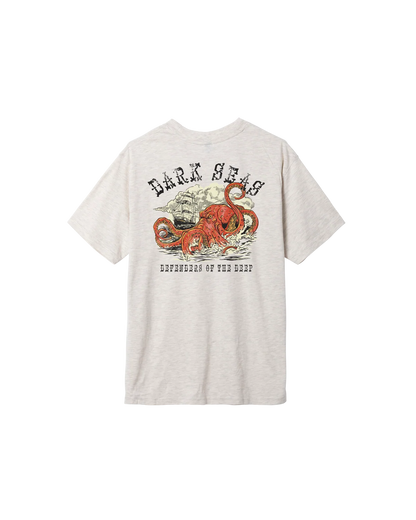 DARK SEAS PERILOUS MINERAL T-SHIRT HEATHER OATMEAL 