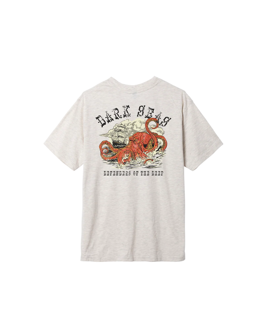 DARK SEAS PERILOUS MINERAL T-SHIRT HEATHER OATMEAL 
