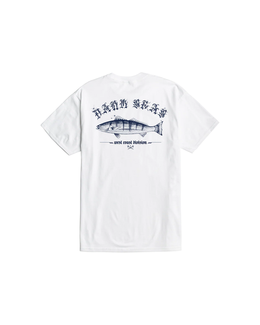 DARK SEAS WHITE SEA BASS STOCK T-SHIRT 