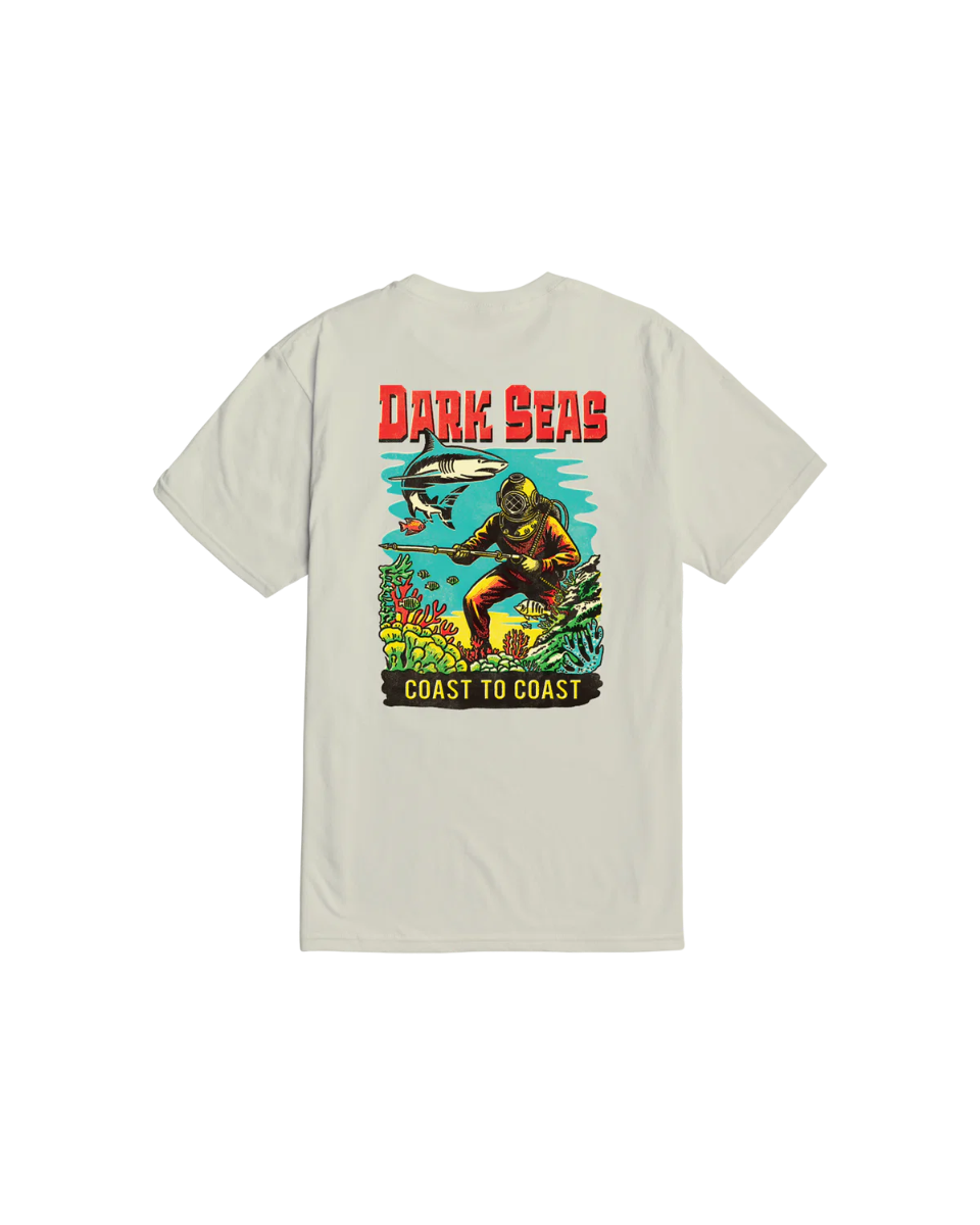 DARK SEAS WATER DECAL PREMIUM T-SHIRT CREAM