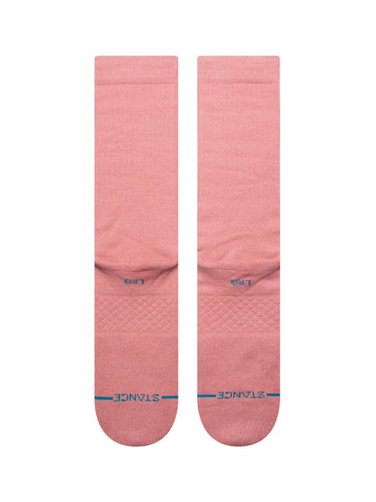 STANCE ICON CREW SOCKS ROSE SMOKE