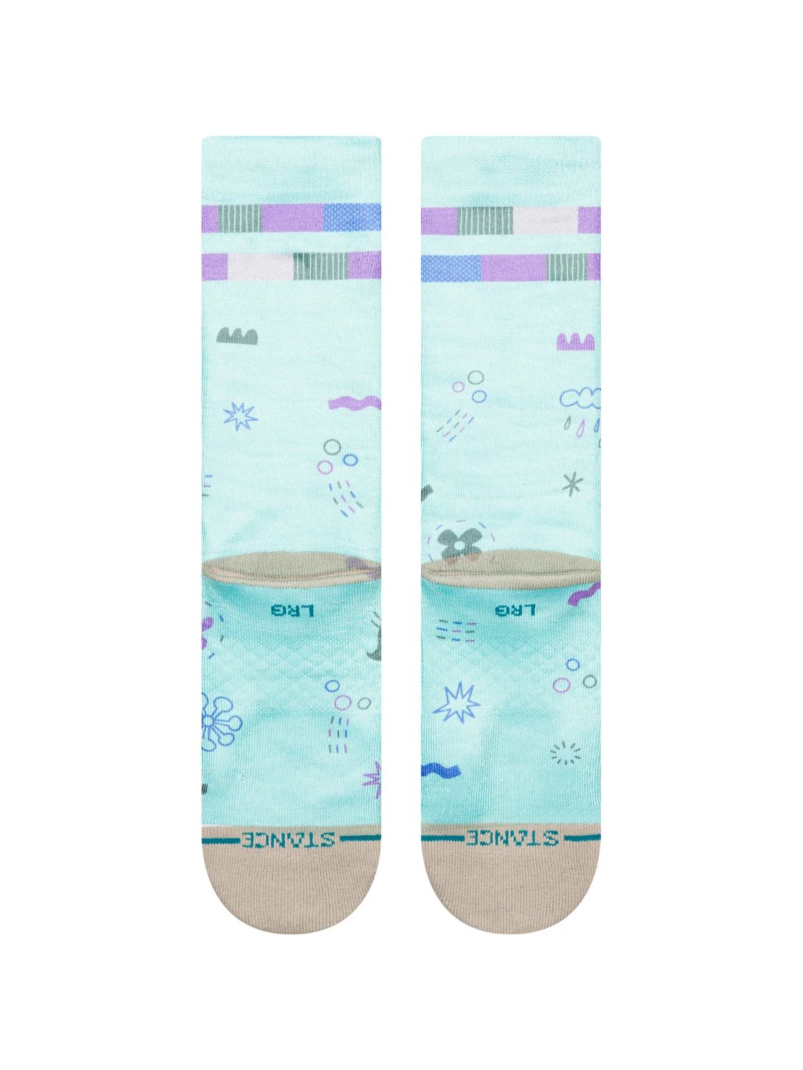 STANCE INSIDE OUT POLY CREW SOCKS GREEN