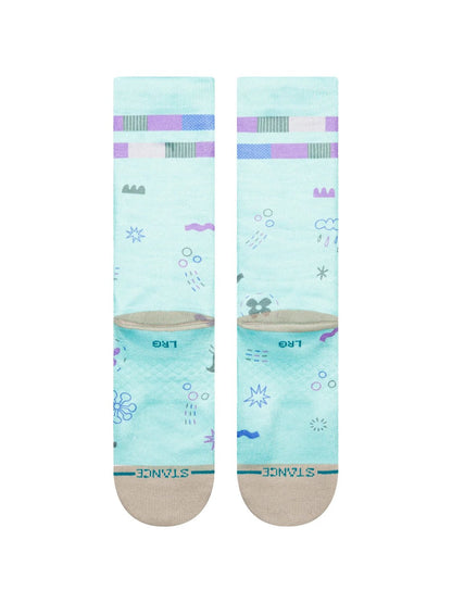 STANCE INSIDE OUT POLY CREW SOCKS GREEN