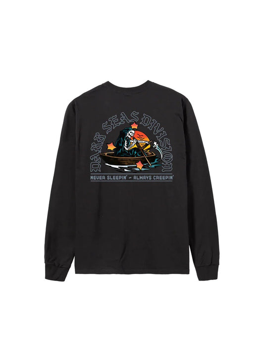 DARK SEAS ROWBOAT L/S T-SHIRT BLACK 