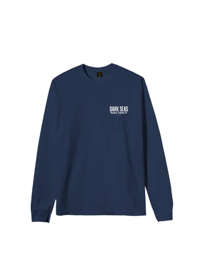 DARK SEAS NITE FLYER LONG SLEEVE STOCK T-SHIRT NAVY