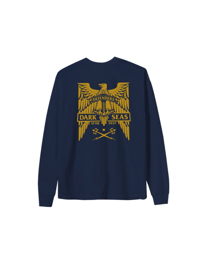 DARK SEAS HOMELAND LONG SLEEVE T-SHIRT NAVY 