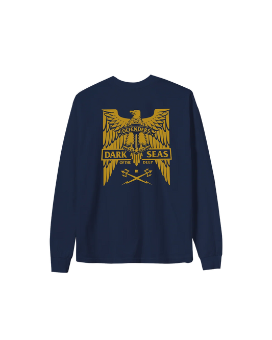 DARK SEAS HOMELAND LONG SLEEVE T-SHIRT NAVY 