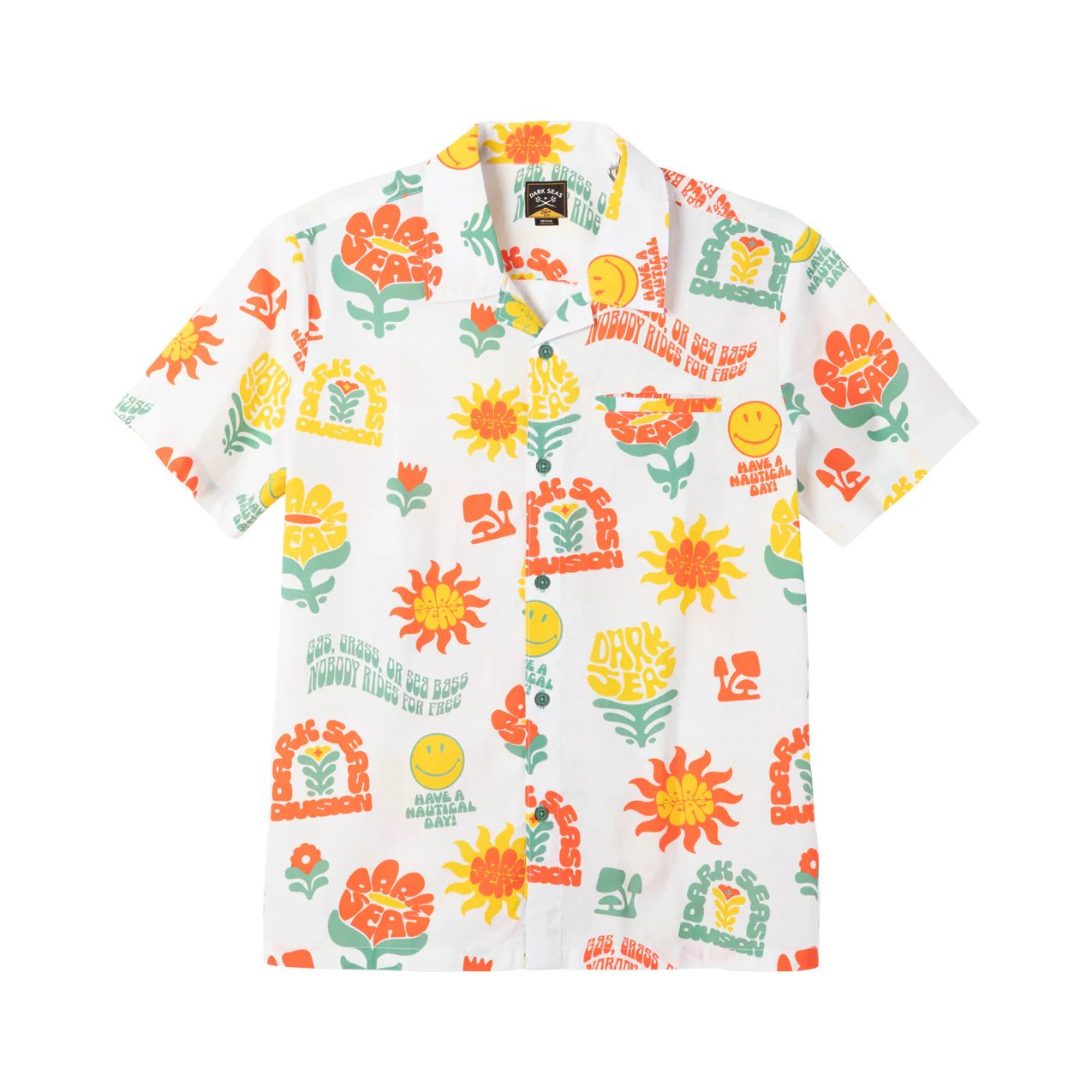 DARK SEAS MAR VISTA SHORT SLEEVE SHIRT OFF WHITE