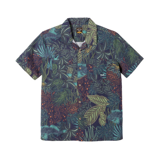 DARK SEAS SCADIA SHORT SLEEVE SHIRT NAVY 
