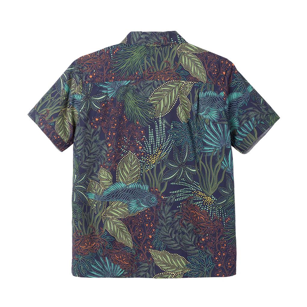 DARK SEAS SCADIA SHORT SLEEVE SHIRT NAVY 