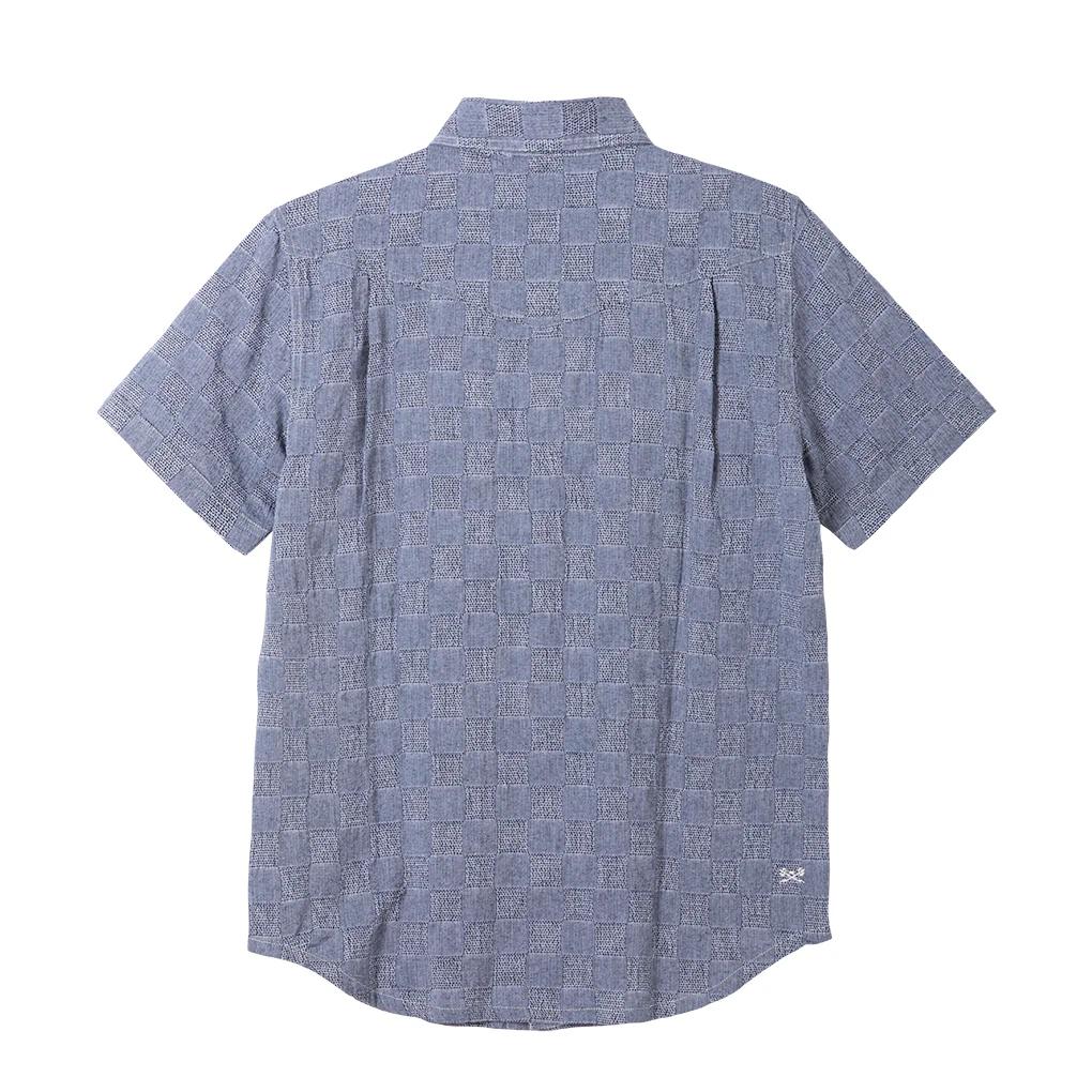 DARK SEAS PIONEER SHORT SLEEVE SHIRT INDIGO 