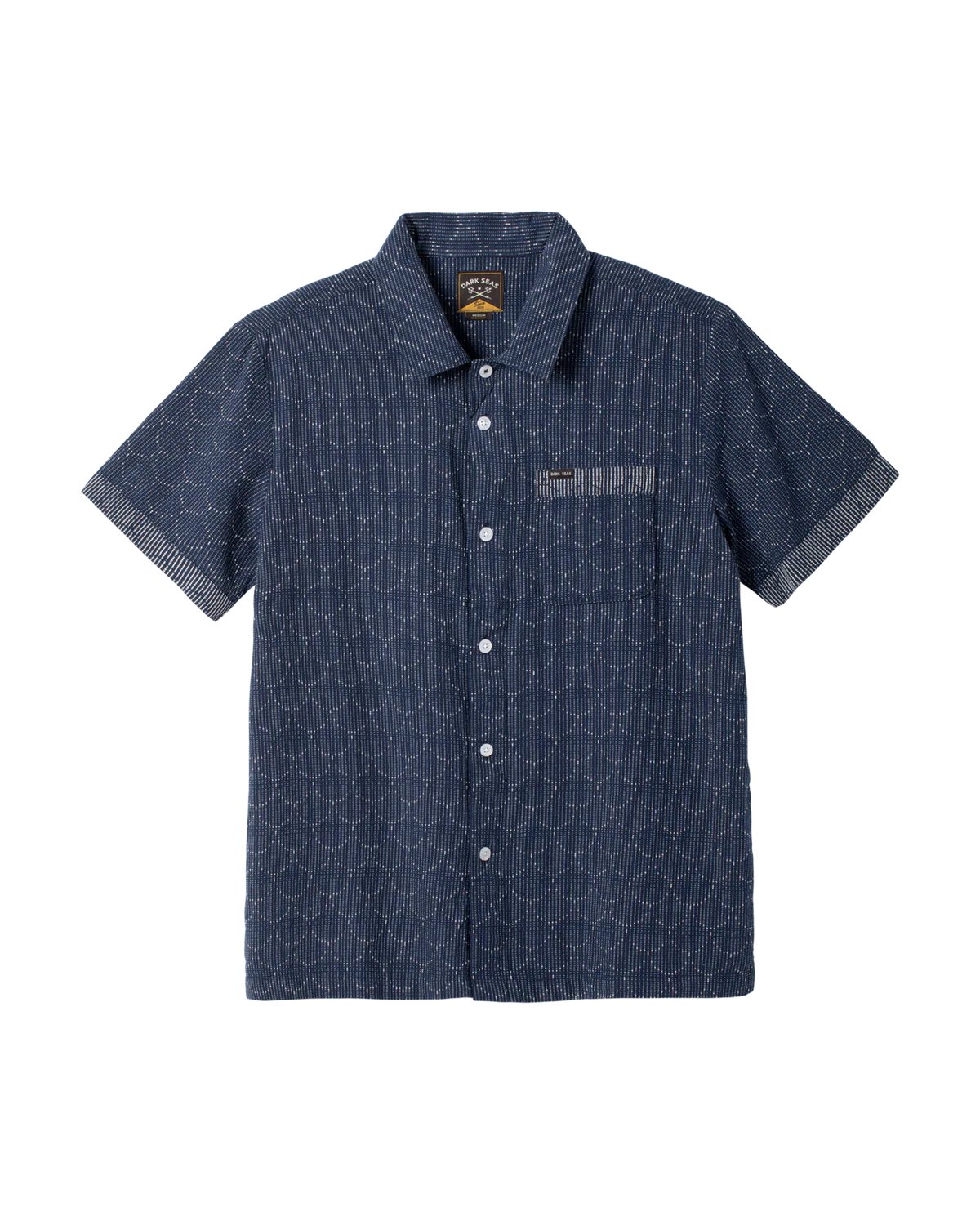 DARK SEAS SCALES SHORT SLEEVE SHIRT NAVY 