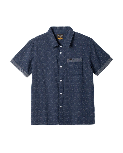 DARK SEAS SCALES SHORT SLEEVE SHIRT NAVY 