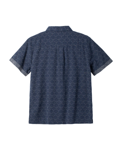 DARK SEAS SCALES SHORT SLEEVE SHIRT NAVY 