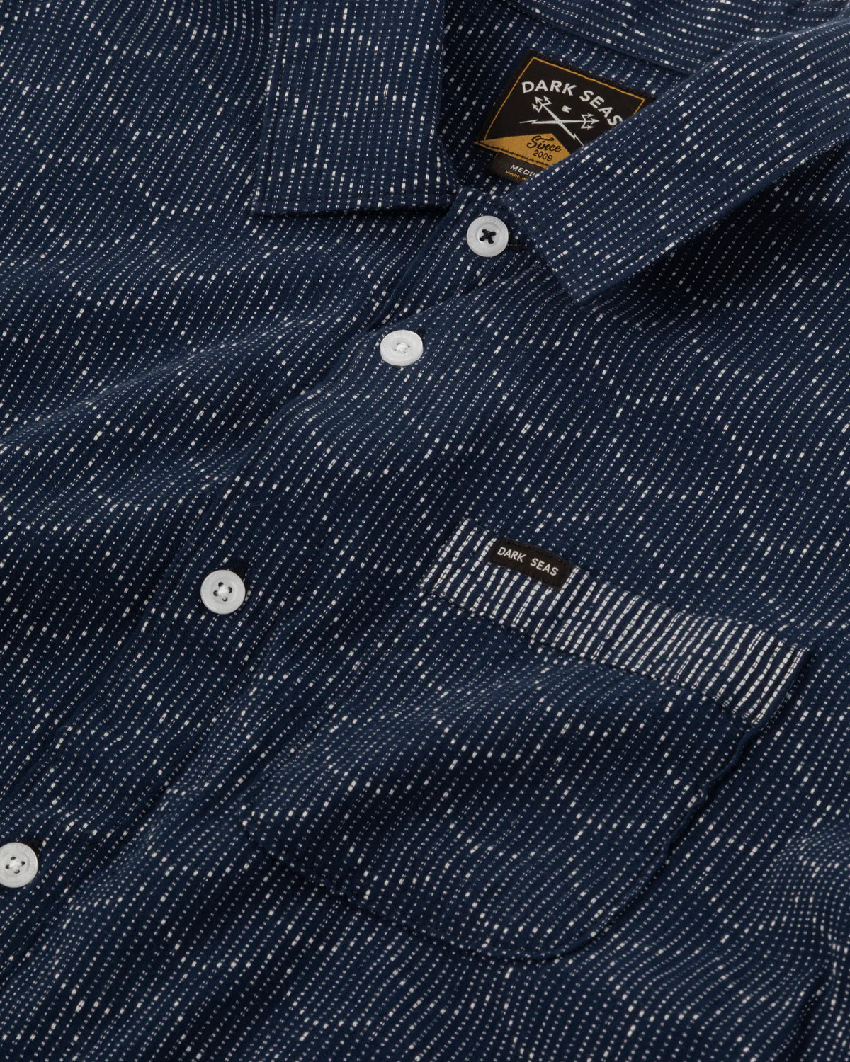 DARK SEAS SCALES SHORT SLEEVE SHIRT NAVY 