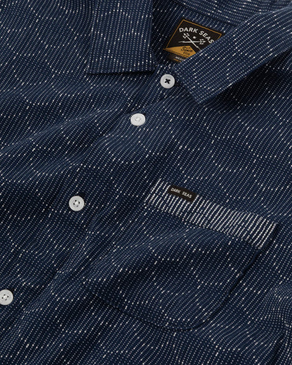 DARK SEAS SCALES SHORT SLEEVE SHIRT NAVY 
