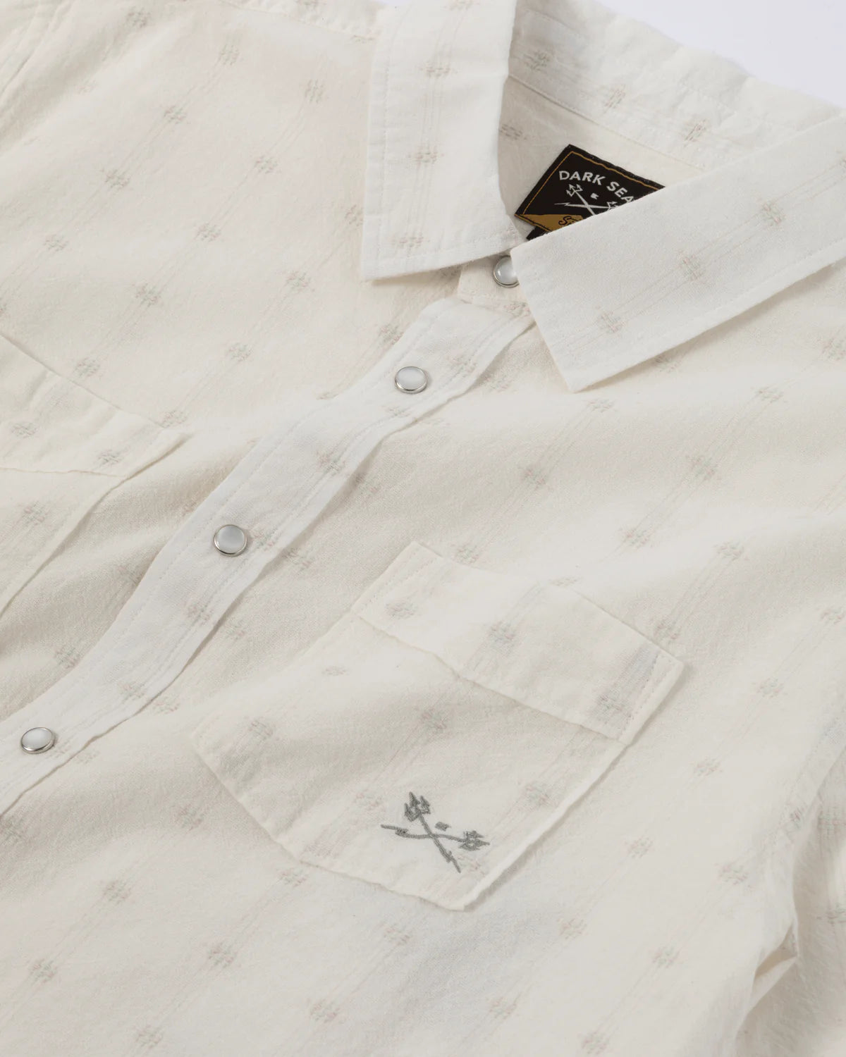 DARK SEAS GILDALE SHORT SLEEVE SHIRT OFF WHITE 
