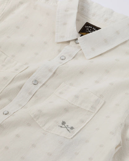 DARK SEAS GILDALE SHORT SLEEVE SHIRT OFF WHITE 